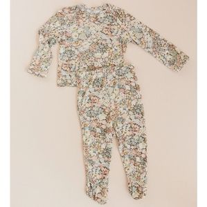 Solly Baby sleeper & Hat Flora 0-3 mo